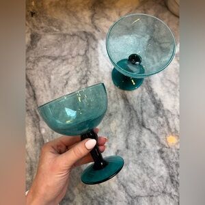 Anthropologie coup glasses set/2
